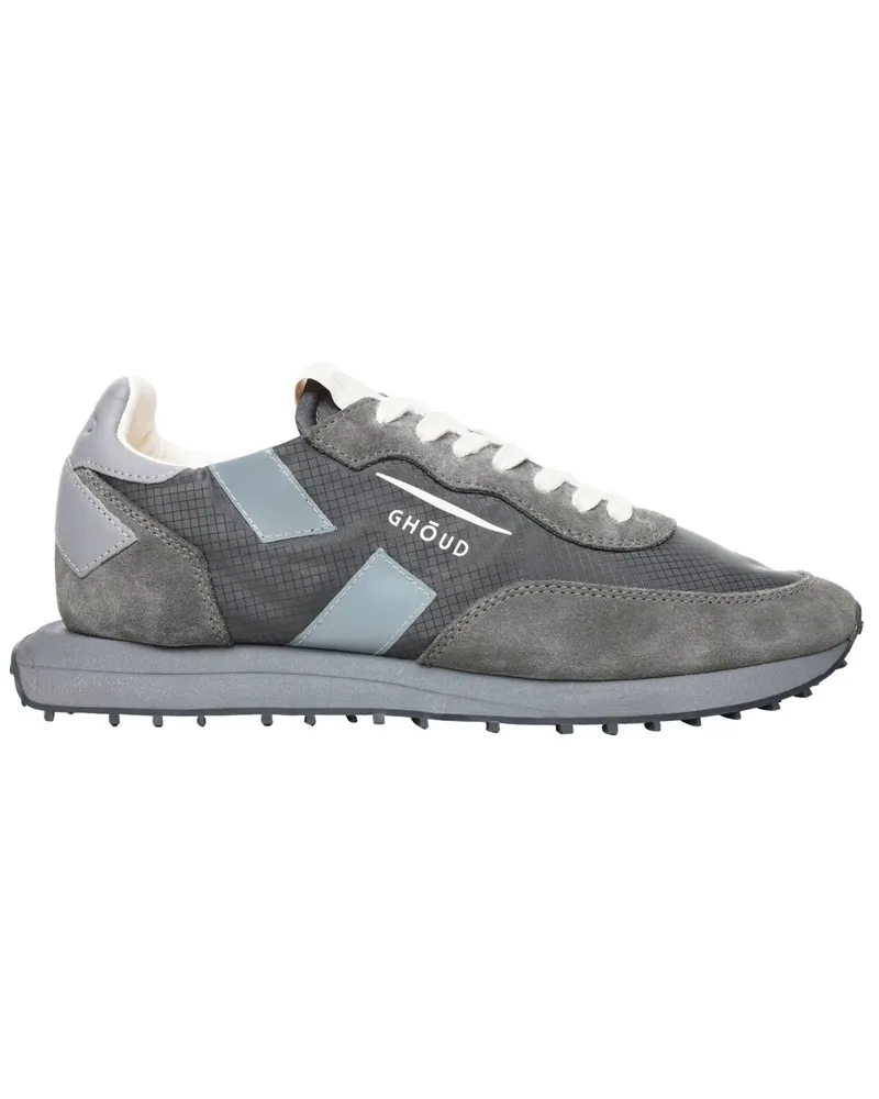 GHŌUD Runner-Sneaker aus einem Mesh-Leder-Mix in Grau