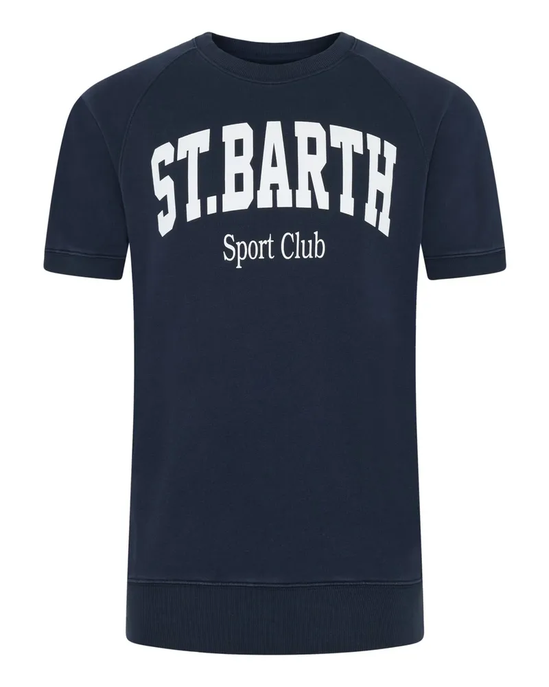 MC2 Saint Barth T-Shirt in Sweat-Qualität mit St. Barth-Schriftzug in Marine