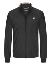 Fred Perry Klassischer Blouson mit Zip und Logo-Stickerei Schwarz