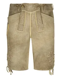 Meindl Handgestickte Hirschlederhose Herzog Max Joseph in Glacier Beige