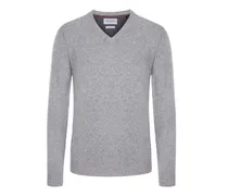 Pullover mit V-Ausschnitt aus Merinowolle mit Kaschmir in