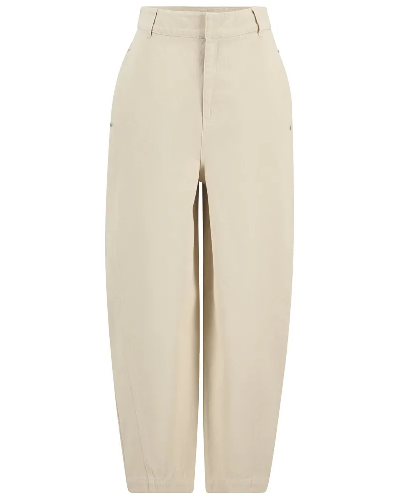 Barbour Weit fallende Damen-Jeans Daya mit zylinderförmigem Bein in Beige