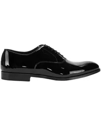 Doucal´s Gala-Schuhe in Oxford-Form aus Lackleder Schwarz