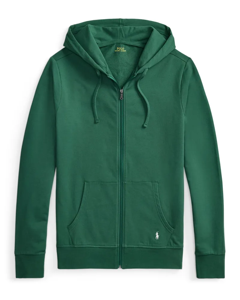 Ralph Lauren Lounge-Hoodie aus Baumwoll-Jersey mit Stretch in Grün