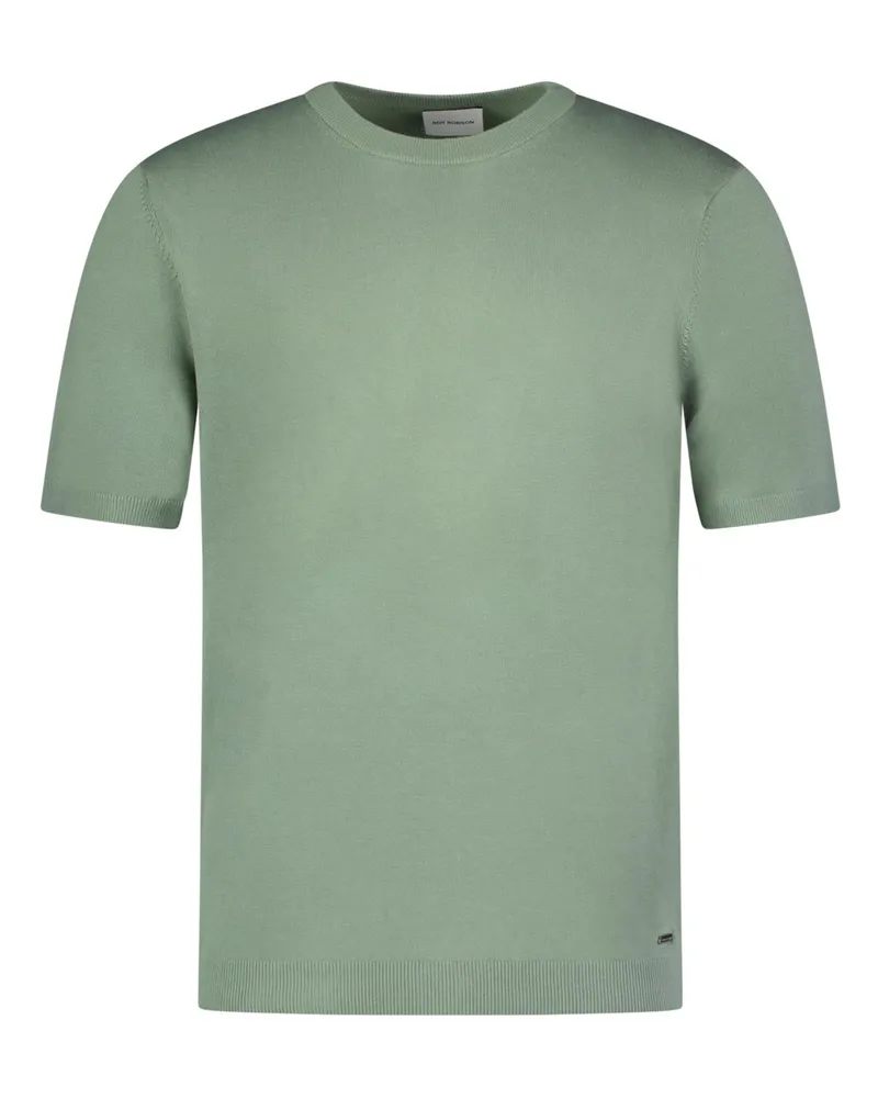 Roy Robson Strick-T-Shirt aus einem Baumwoll-Mix in Grün