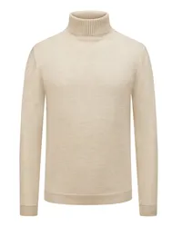 Daniele Fiesoli Rollkragenpullover aus Merinowolle Beige