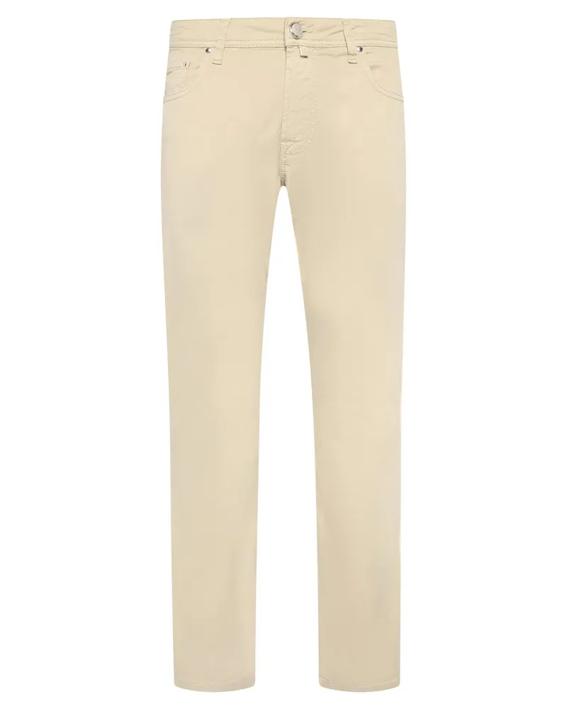 Jacob Cohën Edle Jeans mit Lyocell und Stretchanteil, Slim Fit in Beige