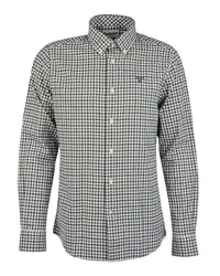 Barbour Flanellhemd mit Karo-Muster, Tailored Fit Oliv