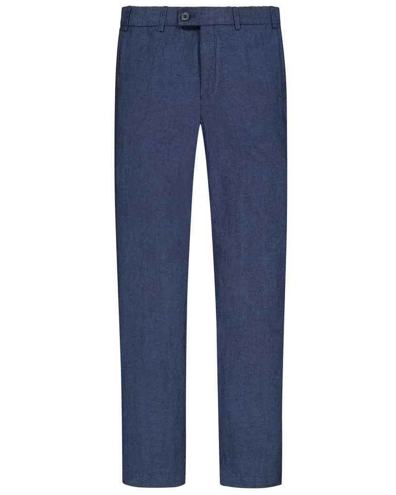 Hiltl Sommerliche Leinenhose Parma mit Bügelfalte, Regular Fit in Marine