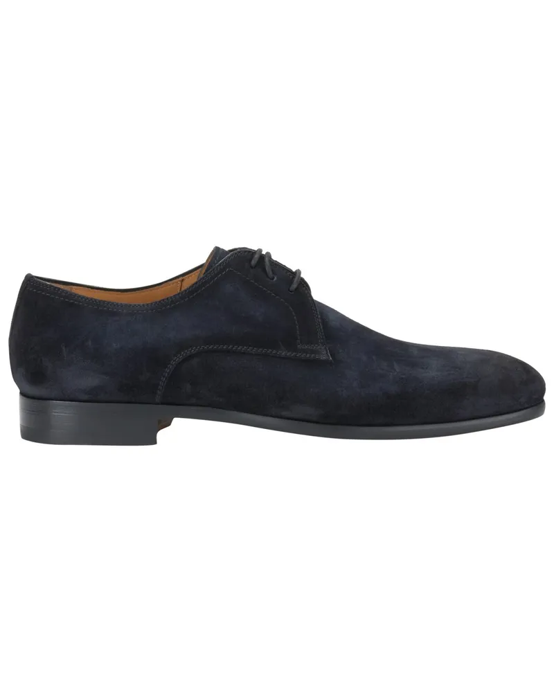 Magnanni Derby-Schuhe aus Veloursleder in Blau