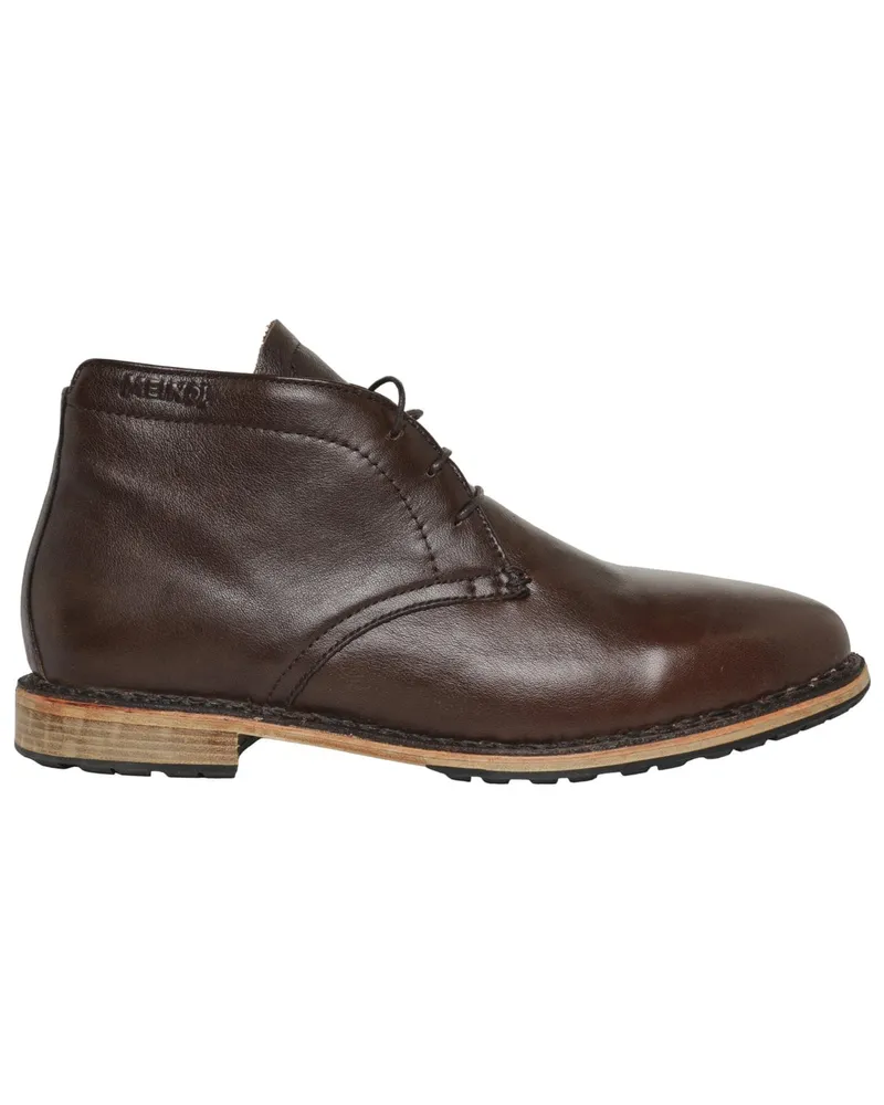 Meindl Desert Boots mit gummierter Profilsohle in Dunkelbraun
