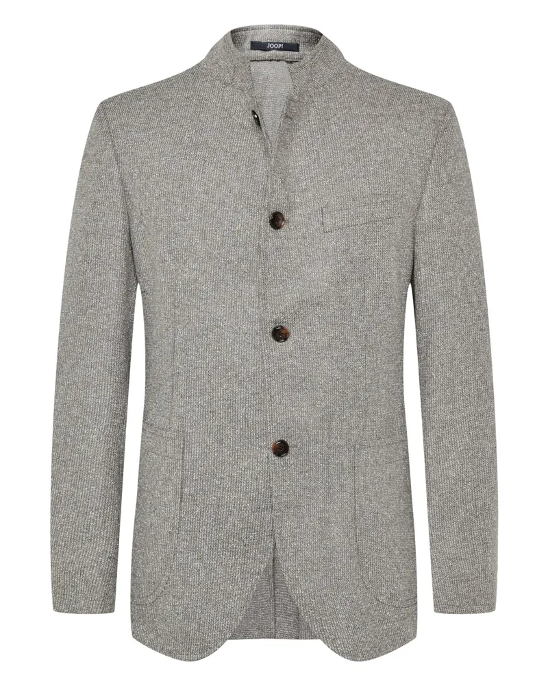 JOOP! Casual-Sakko mit Stehkragen in Strick-Optik, Slim in Beige