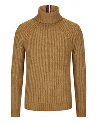 Tommy Hilfiger Rollkragenpullover im Baumwoll-Mix Khaki