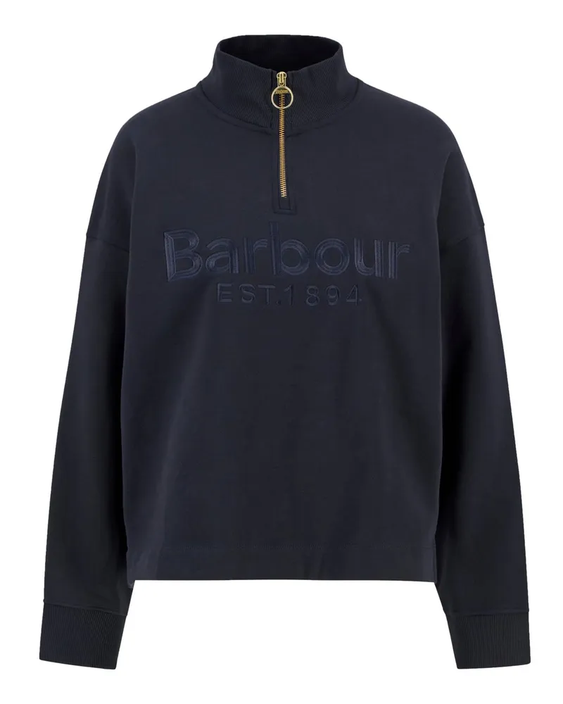 Barbour Damen Sweat-Troyer mit Label-Schriftzug in Marine