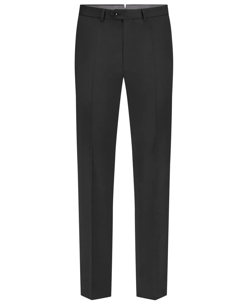 Dressler Baukastenhose aus Schurwolle, Regular Fit in Schwarz