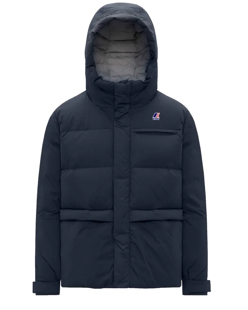 K-Way Wasserabweisende Steppjacke mit Daunenfüllung, Regular Fit in Marine