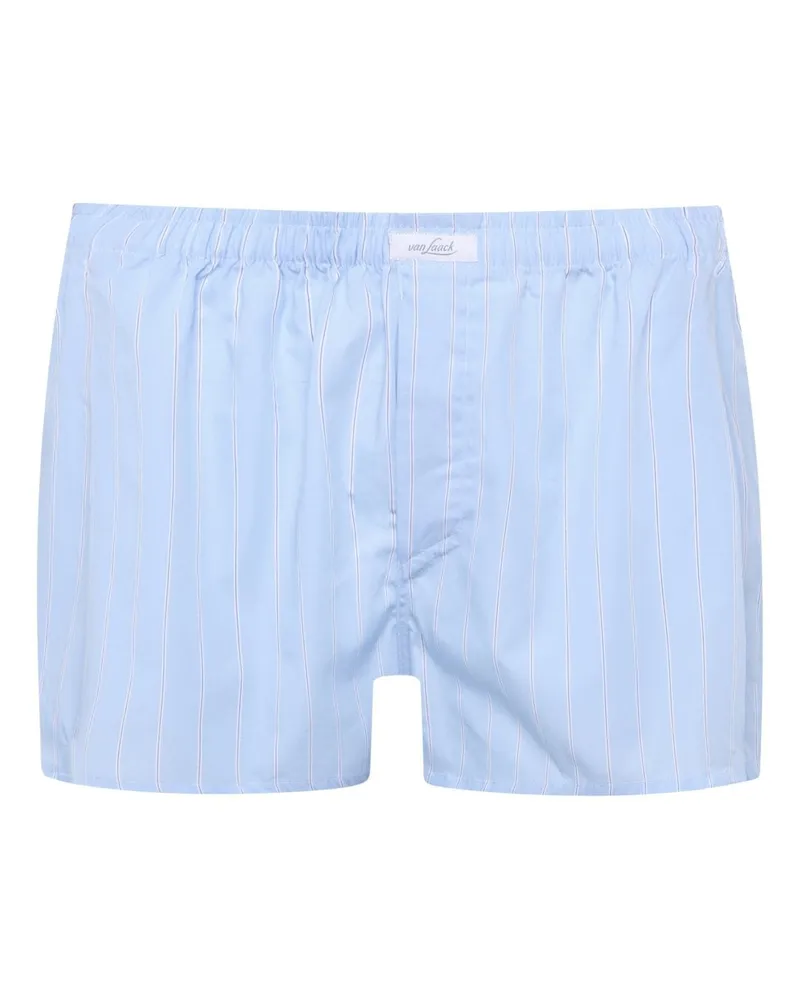 van Laack Boxershorts aus Baumwolle mit Streifenmuster in Blau