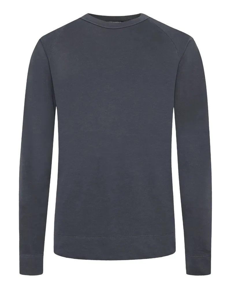 Trusted Handwork Sweatshirt aus Bio-Baumwolle mit Raglanärmeln in Blau