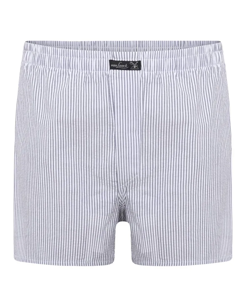 van Laack Leichte Boxershorts mit Streifenmuster in Marine