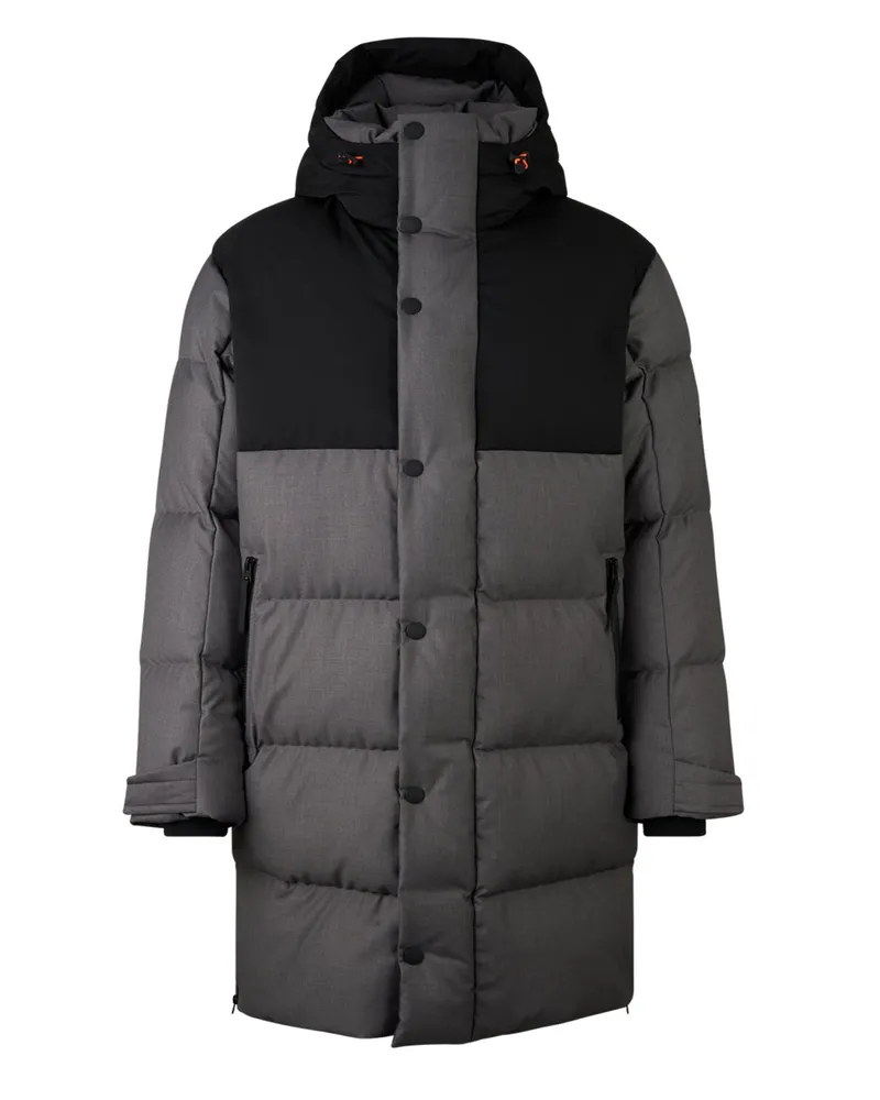 Bogner Fire & Ice Gesteppter Daunenmantel mit Kapuze in Grau