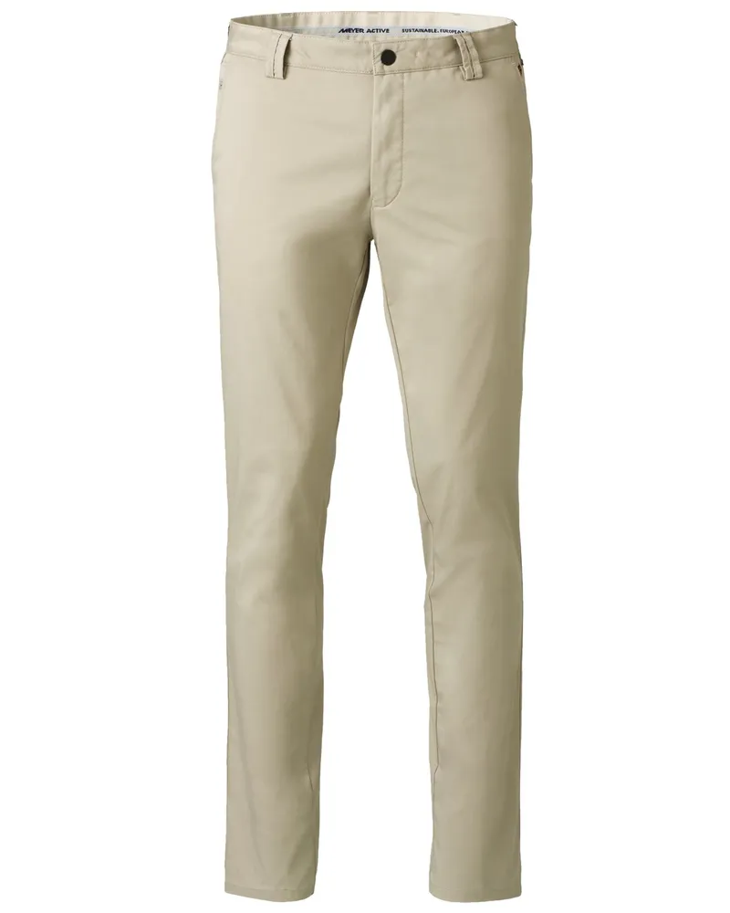 Meyer Hosen Stretch-Chino Bonn aus Bio-Baumwolle, Modern Fit in Kreide