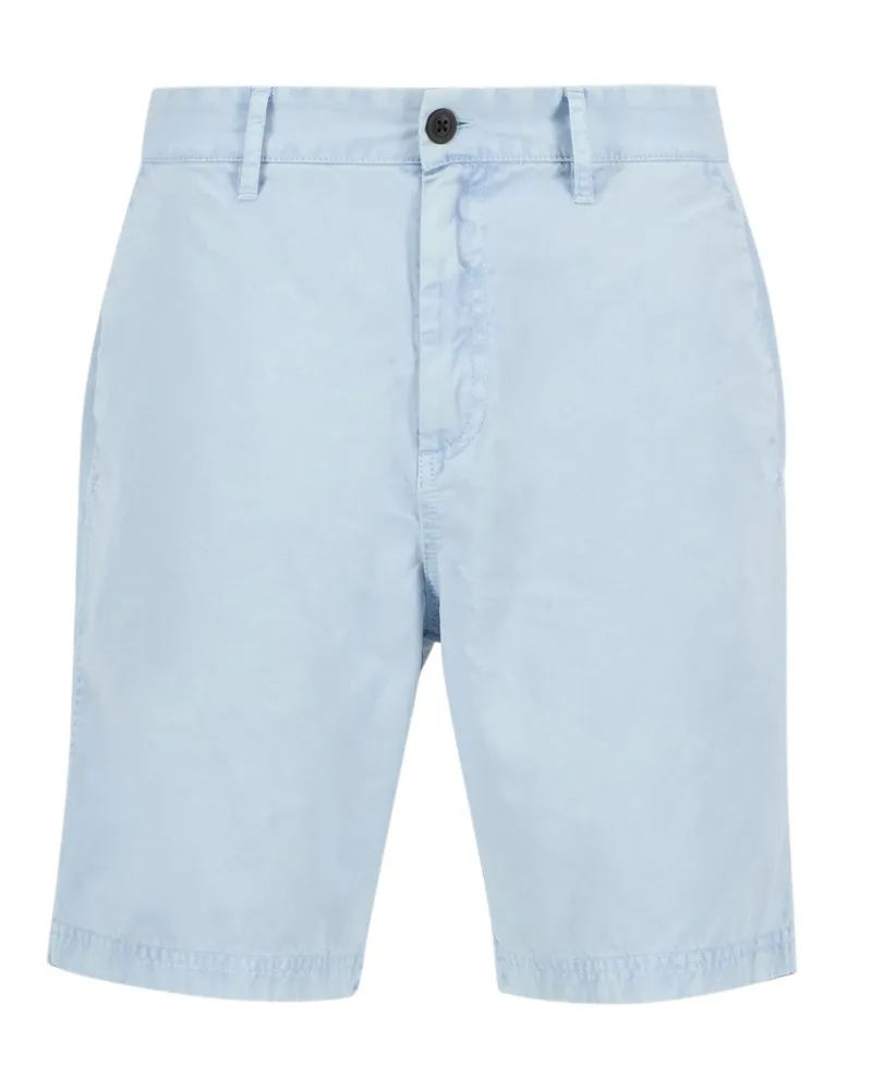 Barbour Flachgewebe-Shorts mit gesticktem Label-Schriftzug in Hellblau