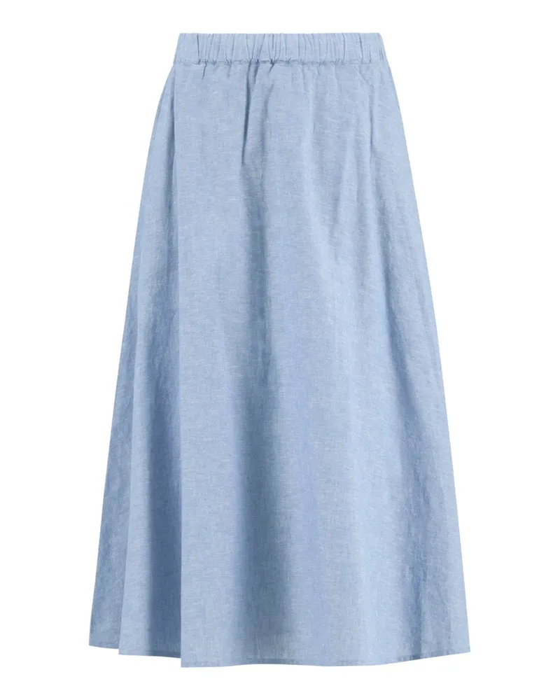Barbour Leichter und weit fallender Faltenrock mit Leinenanteil in Hellblau