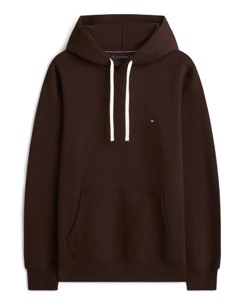 Tommy Hilfiger Hoodie aus einem soften Baumwoll-Mix in Braun