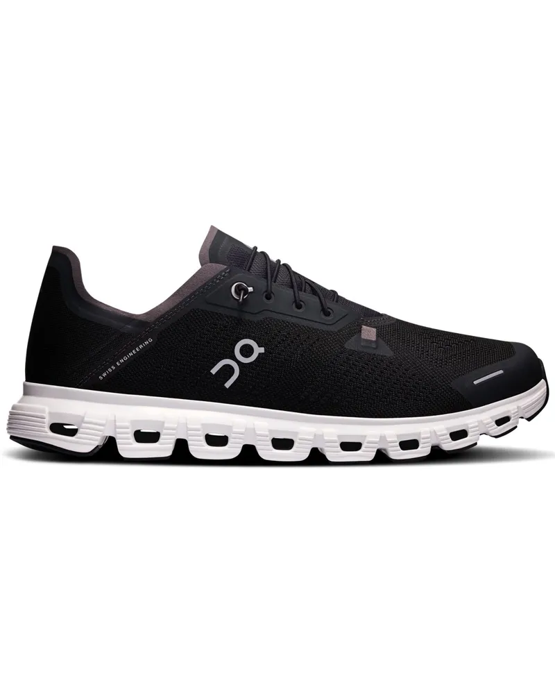 ON Leichter Sneaker Cloud 6 Coast mit einklappbarer Fersenkappe in Schwarz