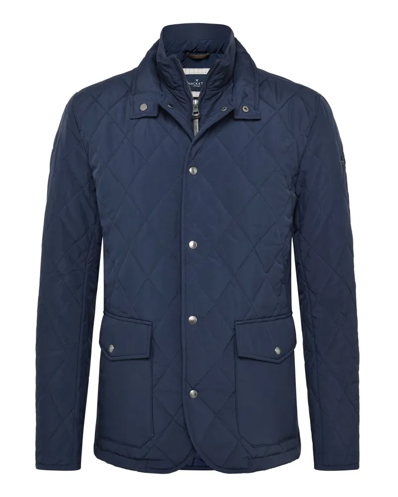 Hackett Wasserabweisende Rautensteppjacke Paddock, Regular in Marine