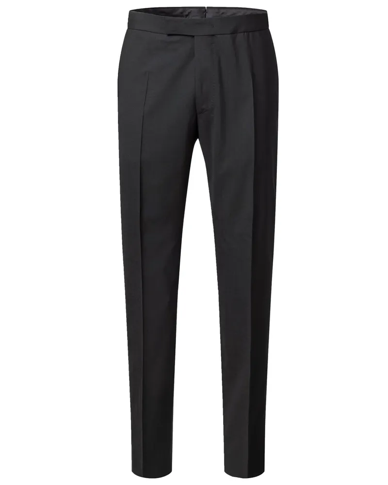 windsor. Hose Bene im Schurwollgemisch in Schwarz