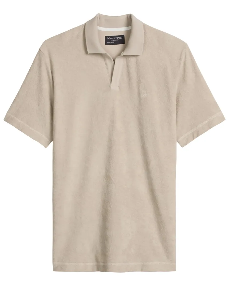 Marc O'Polo Poloshirt aus einem Baumwoll-Frottee, Regular Fit in Beige