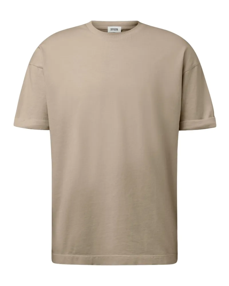 Drykorn Softes Jersey-T-Shirt aus Baumwolle in Beige