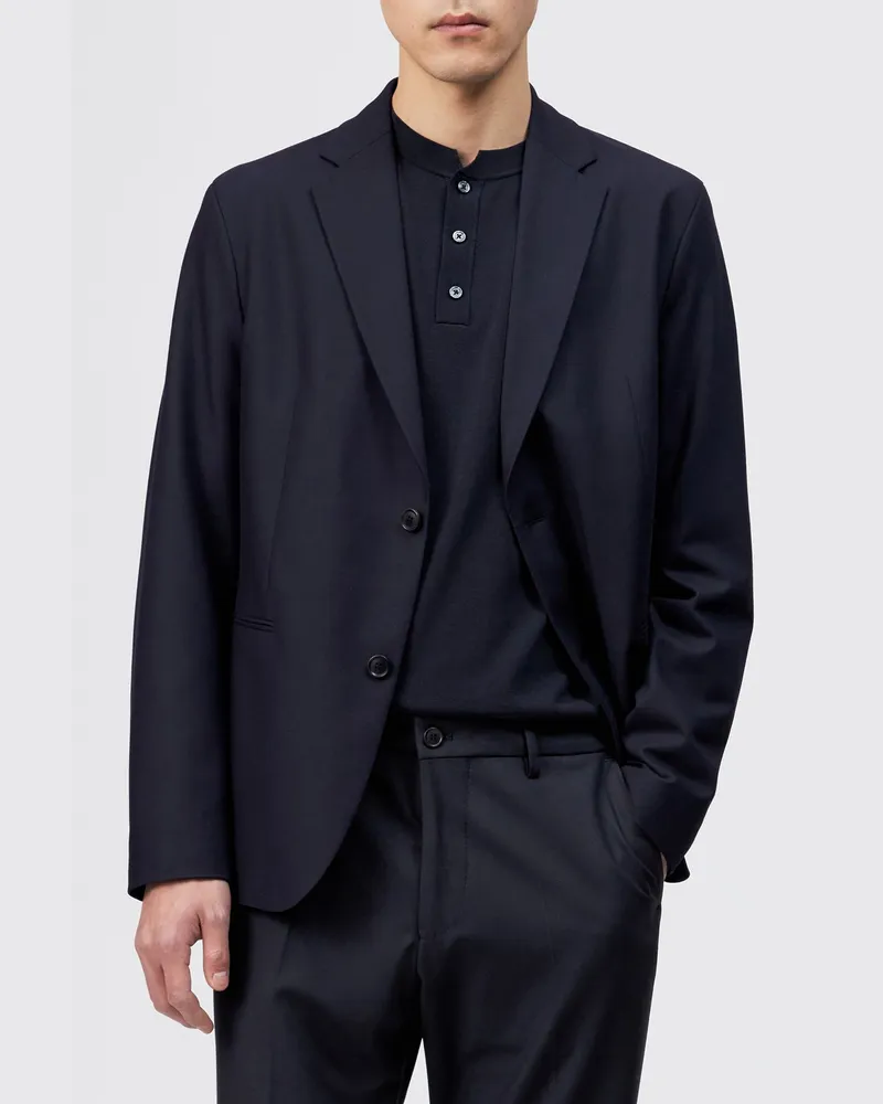 Drykorn Stretch-Anzugsakko Catory aus einem Material-Mix, Slim Fit in Marine