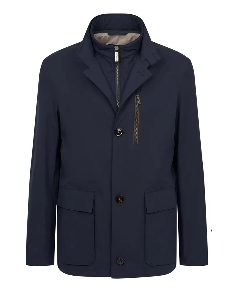Bugatti Funktionsjacke Rainseries mit heraustrennbarer Blende Marine