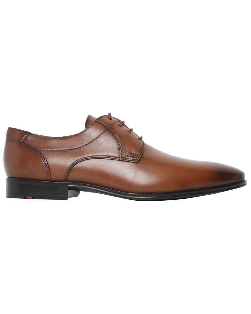 Lloyd Derby-Schnürer Core 111 aus genarbtem Nappaleder in Cognac