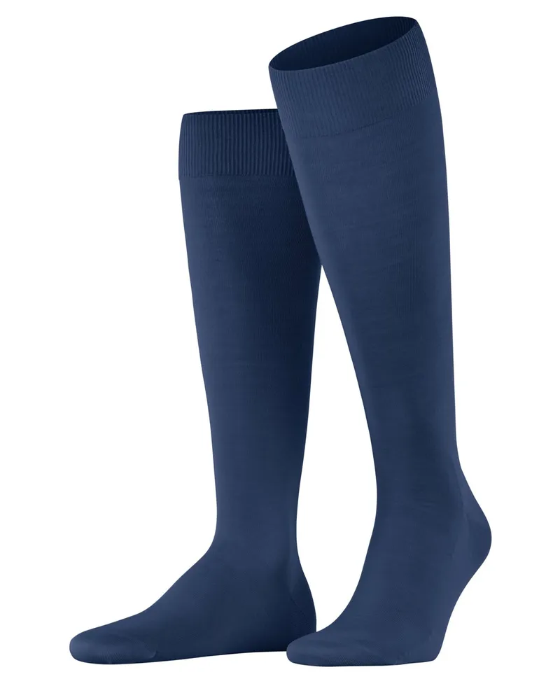 Falke Kniestrümpfe ClimaWool mit Lyocell und Stretch in Blau