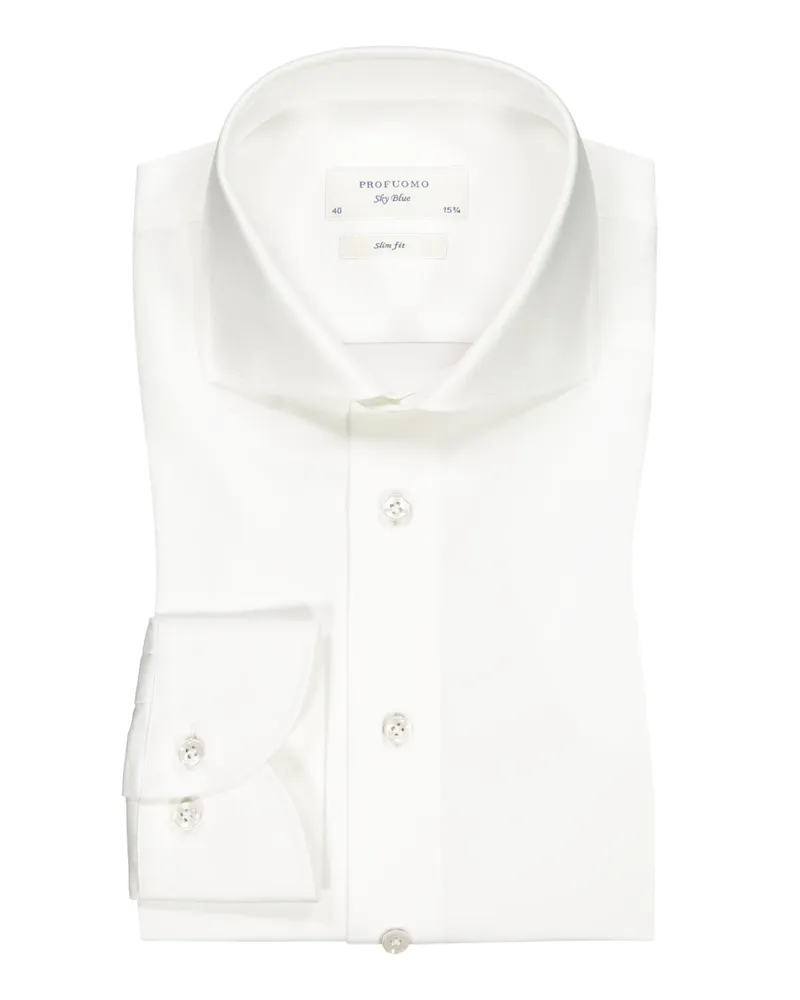 Profuomo Hemd, Slim Fit in Weiß