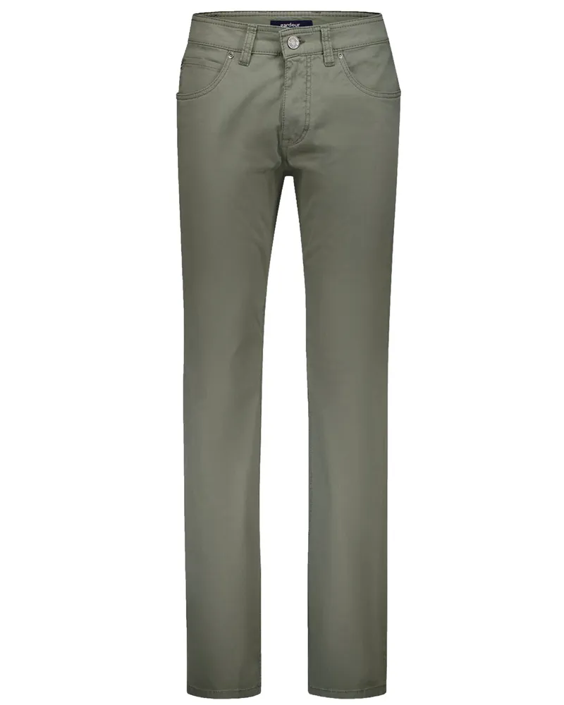 Atelier GARDEUR Leichte Chino Bill-3 mit Stretch-Anteil, Modern Fit in Oliv
