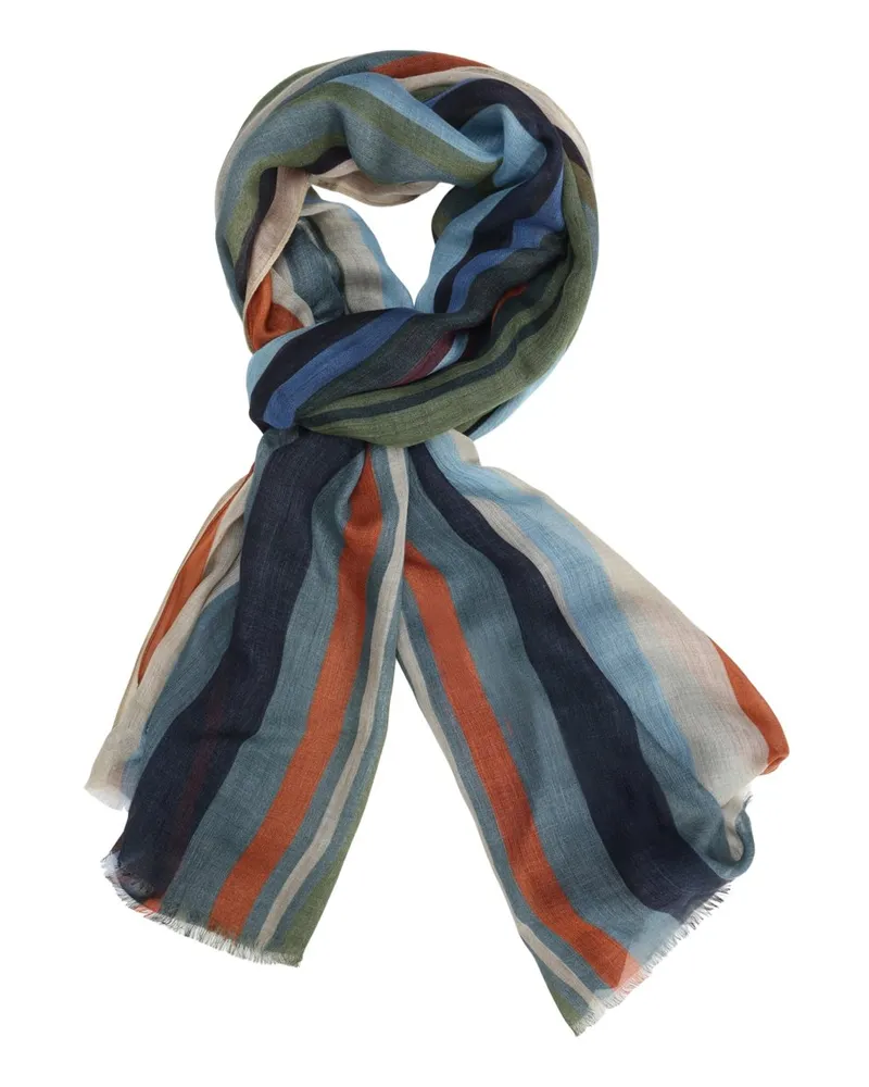 DANTE Softer Sommer-Schal mit Streifenmuster aus Modal in Ohne