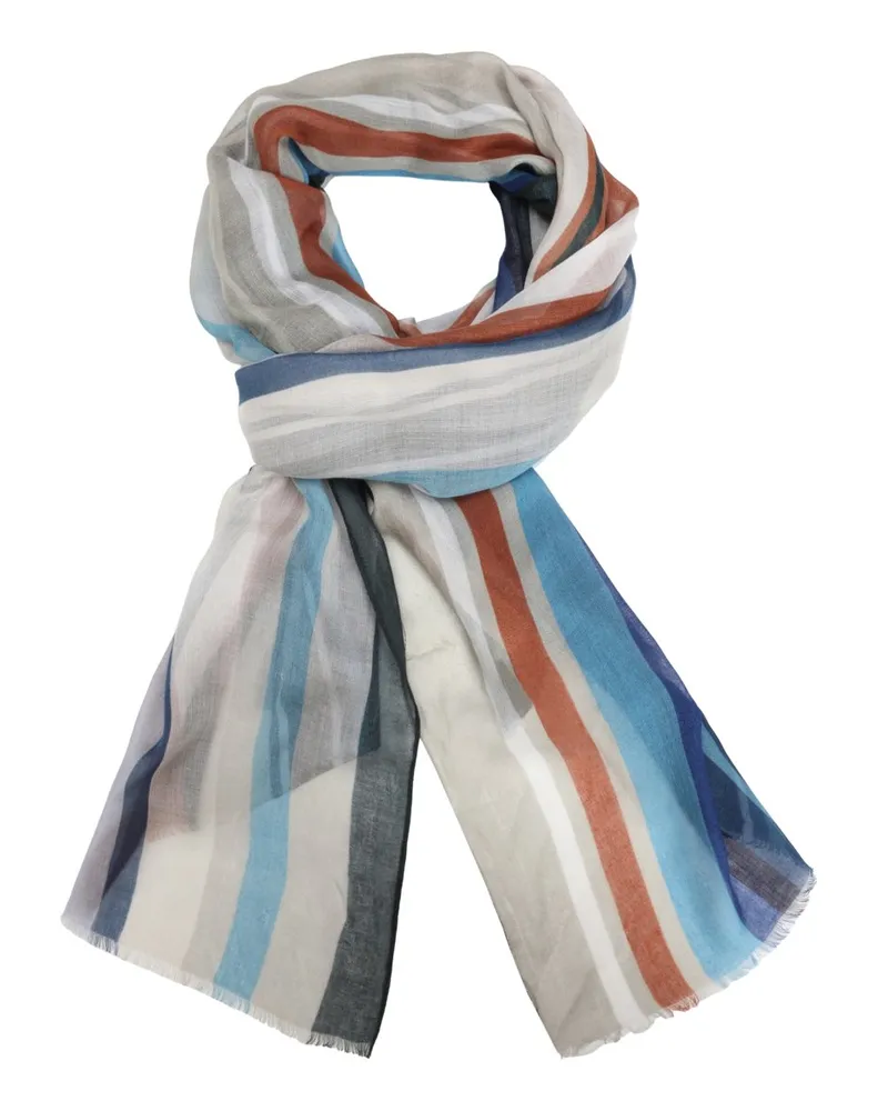 DANTE Softer Sommer-Schal mit Streifenmuster aus Modal in Ohne