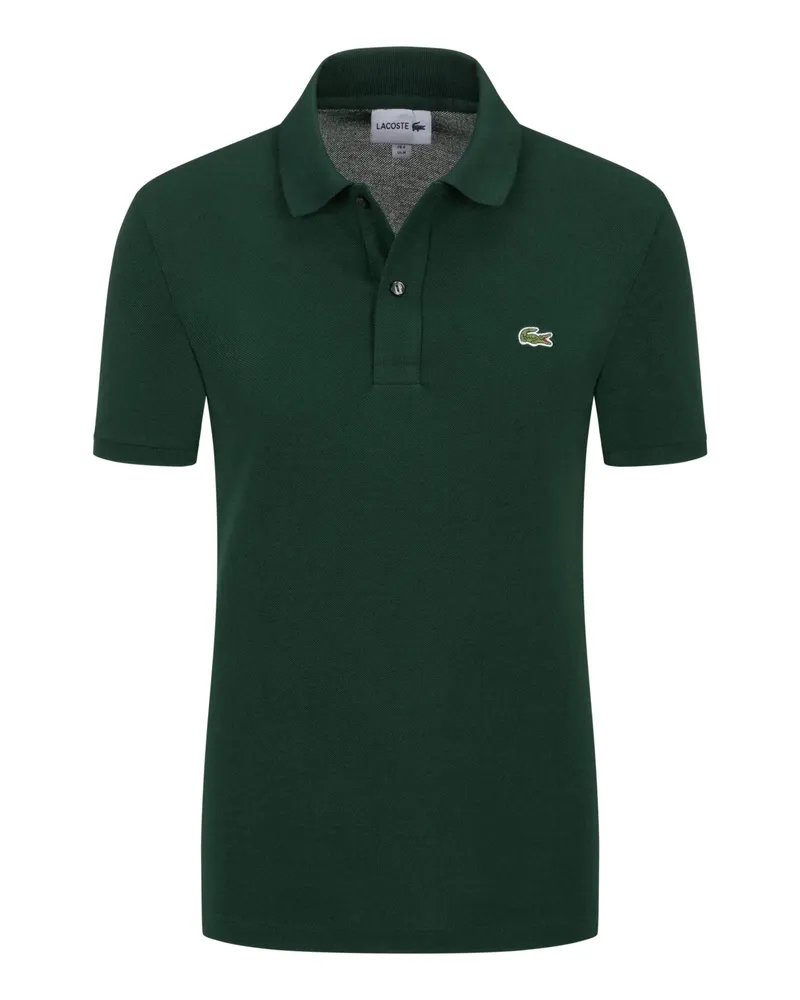 Lacoste Piqué-Poloshirt L1212 Classic Fit, mit kleinem Krokodil-Aufnäher Dunkelgrün