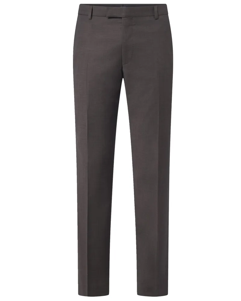 JOOP! Anzughose aus einer Wollmischung mit Stretch, Slim Fit in Braun