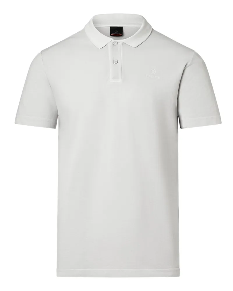 Bogner Fire & Ice Garment Dyed-gefärbtes Poloshirt in Piqué-Qualität in Hellgrau