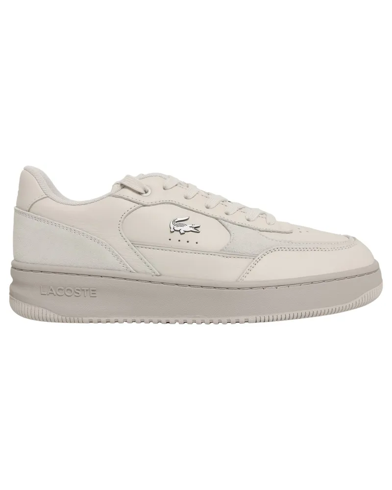 Lacoste Leichte Leder-Sneaker Ace mit kleinem Krokodil-Aufnäher in Beige