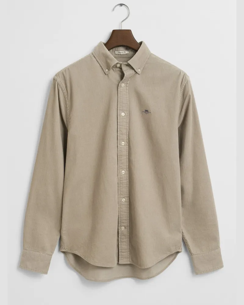 Gant Cordhemd aus Baumwolle, Regular Fit in Beige