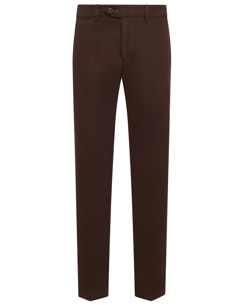 Eurex by Brax Chino Joe mit Stretchanteil, Modern Fit in Dunkelbraun