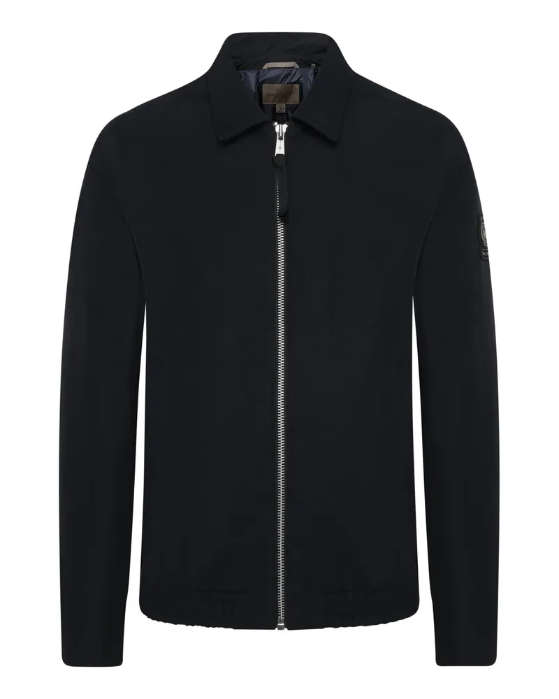 Marc O'Polo Leichte Jacke mit elastischen Abschlüssen und Umlegekragen in Marine