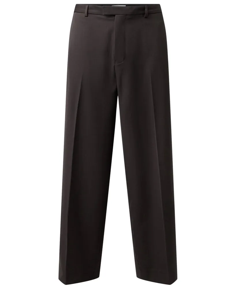 Drykorn Stoffhose Nodaco in Fine Twill-Qualität, Relaxed Fit in Dunkelbraun