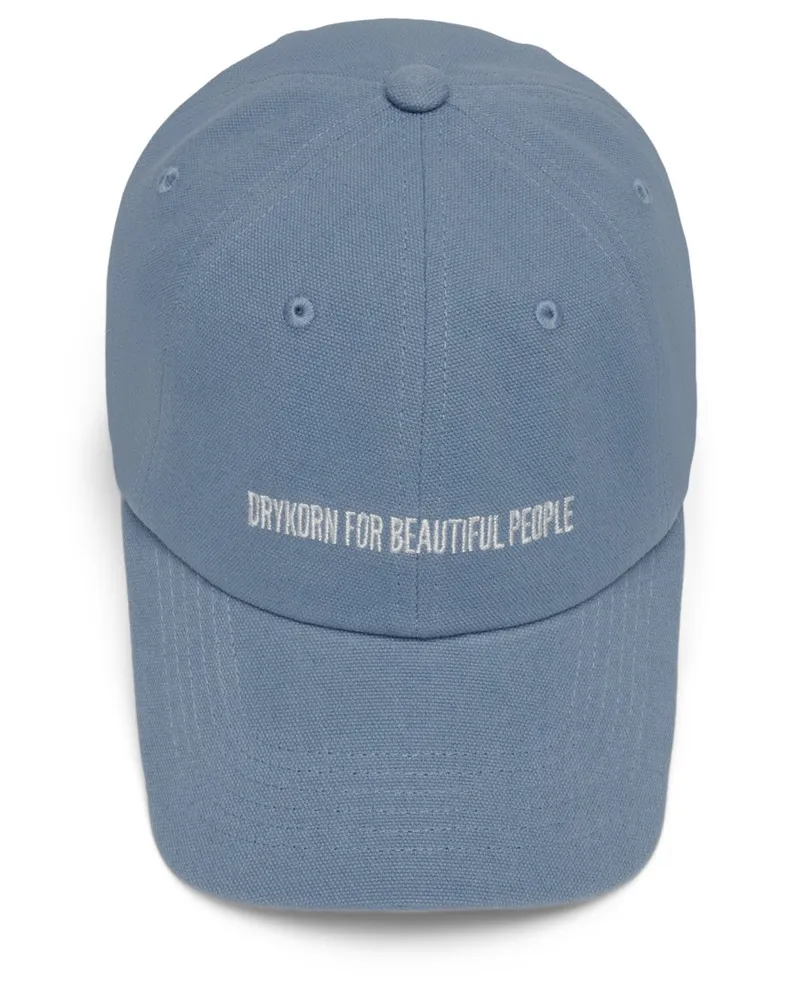 Drykorn Cap aus strukturierter Baumwolle in Blau